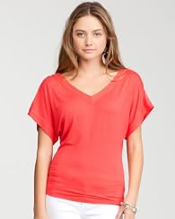 Double V-Neck Trapunto Top