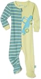 Life is Good Unisex Infant/Toddler Snug Fits Sleeper Elemental Truck, Turquoise Blue, 3-6MO