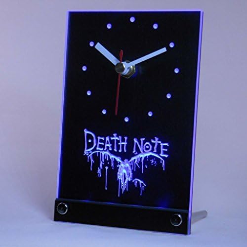 Death Note Notebook Cosplay Table Desk 3D LED Neon Clock TNC0227-B