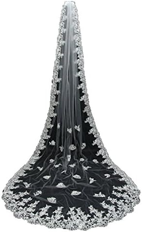 MRYS Short Bridal Wedding Veil Vail with Comb velos de novia Ivory Short