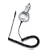 Just Wireless Mobile Charger for Blackberry Curve, Pearl, 6200, 6500, 6700, 7100, 7200, 7500, 7700, 8100, 8300, 8700, 8800, Treo Centro, 650, 680, 690, 700, 750, 755 (Silver)