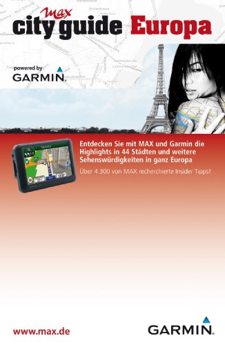 Garmin Max City Guide Europa Datenkarte (Tipps zu 44 europ&auml;ischen St&auml;dten) f&uuml;r Garmin Navigationsger&auml;te