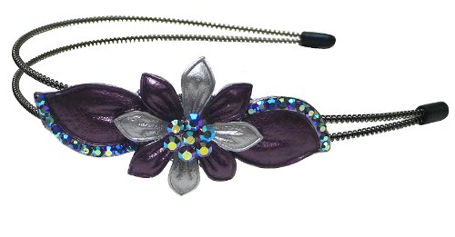 Crystal Flower Headband YY86801-6purple