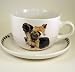 24oz Dog Breed Soup Mug and Saucer - Pug