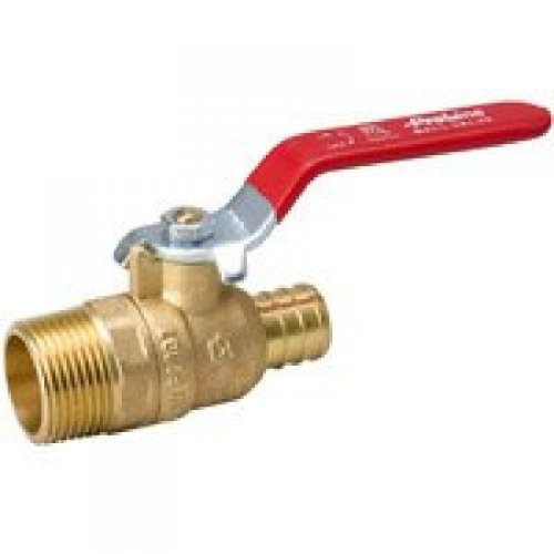 Mueller 107334NL Mip by Pex Packing Gland Ball Valve, 3/4Inch
