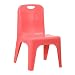 Stackable Office Chairs - 11" Plastic Classroom Stackable School Chair Finish: Red