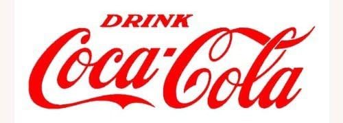 Custom Color - DRINK COCA-COLA Vinyl Sticker Decal (Soft drinks,Refurbish Machines) (12")