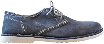 Natha Studios Men's Americus Lace Up Casual Loafers,10 D(M) US,Denim