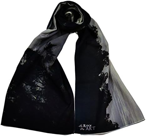 ARTscarf: ''SBFog' by RockART - Size 56x18in. on Mystical Sleek Fabric