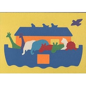 Lauri Textured Crepe Rubber Puzzle - NOAH'S ARK 15 pcs by Lauri Toys