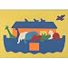 Lauri Early Learning Textured Crepe Rubber Puzzle - 15 Pcs Noah's Ark