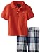 Nautica Baby-Boys Infant 2 Piece Solid Polo Short Set