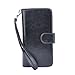 iPhone 6S Case, HESPLUS [Detachable Wallet] iPhone 6 Wallet Case with [9 Card Slot][ID Holder][Wrist Strap] - Premium Magnetic Leather Flip Cover Case for iPhone 6/6S - Black
