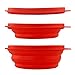 Collapsible Silicone Bowl for Camping - Food-grade & Space-Saving, Red - by Not Just A Gadget