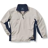 Mens - Athletic Fairway Wind Shirt, White Sand/Blue