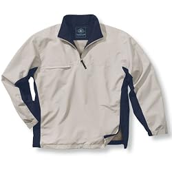 Mens - Athletic Fairway Wind Shirt, White Sand/Blue