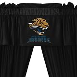 NFL Jacksonville Jaguars 5pc Curtain Set Jersey Drapes and Valance