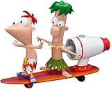 Disney Phineas and Ferb Surfin' Tidal Wave Figurine Play Set -- 2-Pc.