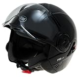 Produkt-Bild: FM F29 Jethelm mit Visier Schwarz Gre XL