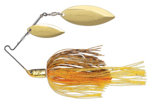 Terminator T1 Spinnerbait-Willow/Willow ,Gold/Gold Blade (Pkinseed, 1/2-Ounce)
