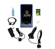 7 Items Accessory Combo for Microsoft Zune HD 16GB / 32GB Series: Includes Blue Crystal Snap On Hard Case, Belt Clip, LCD Screen Protector, Home / Travel Charger, Car Charger, USB 2in1 Data Sync Cable and Light Blue Fishbone Style Keychain