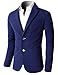 H2H Mens Single Breasted Slim Fit Blazer with Various Color