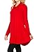 2LUV Women's Long Sleeve Cowl Neck A-Line Tunic Dress