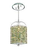 Pecaso Lighting 8412-S GT-AG-ST Cubix Pendant with Strass Swarovski Crystal