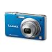 Panasonic LUMIX DMC-FS10EG-A Digitalkamera (12 Megapixel, 5-fach opt. Zoom, 6,86 cm Display, Bildstabilisator) blau