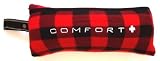 Comfort Plus 220 GSM Microfleece 3 in 1 Travel Blanket, Red and Black