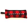 Comfort Plus 220 GSM Microfleece 3 in 1 Travel Blanket, Red and Black