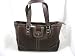 Coach Hamilton Mahogany Brown Pebbled Leather Tote Bag Handbag