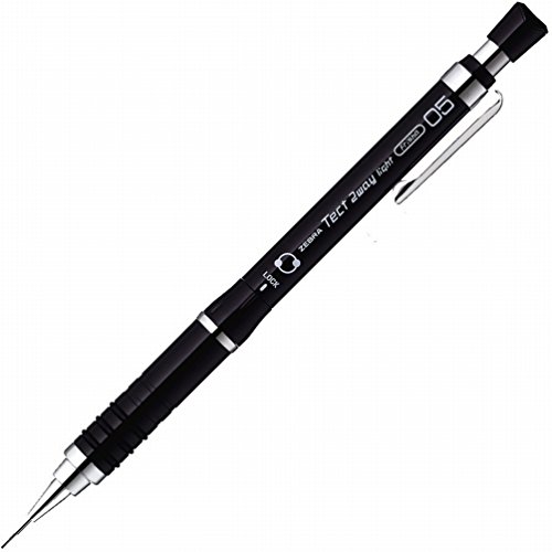 Zebra Mechanical Pencil, Tect 2 Way Light, 0.5mm, Black Body (MA42-PBK)