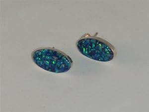 Navajo Indian Jewelry Opal Earrings - ER-0003