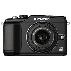 Olympus PEN E-PL2 12.3 MP CMOS Micro Four Thirds Interchangeable Lens Digital Camera with 14-42mm Lens (Black)