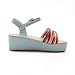 Carol Shoes Womens Platform Wedge Heel Open Toe Sandals Shoes