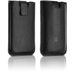 DLA 63054 Slim Sleeve Leder-Tasche mit Lasche f�r Apple iPod Touch 2.Gen u. 3.Gen schwarz