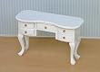 Dollhouse Miniature White Ladies Desk or Vanity Table