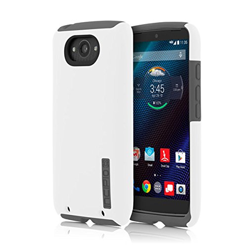 Motorola Droid Turbo Case, Incipio [Shock Absorbing] DualPro Case for Motorola Droid Turbo-White/Gray