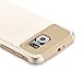 technext020 Galaxy S6 Case, Heavy Duty Armor Rugged Case for Samsung Galaxy S6 Slim Fit Hybrid Dual Layers PC Silicone Gold