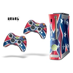 New XBOX 360 Console Protective Skin - Rebel Flag 
