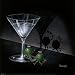 (12x12) Michael Godard He Devil She Devil Martini Art Print Poster