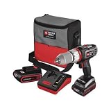 Porter Cable PCL180DK-2R 18V Cordless 1/2-in Lithium-Ion Drill/Driver Kit with 2 Batteries