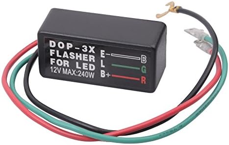 FICBOX Motorcycle Turn Signal Light Flasher Relay 3 Pin 12V for Honda SUZUKI Kawasaki