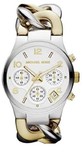 Michael Kors Twist Chain Chronograph White Dial Ladies Watch MK3199