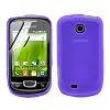 COVER / CUSTODIA IN GEL + 2 PELLICOLE PROTEGGISCHERMO PER SAMSUNG GALAXY NEXT S5570 / NEXT TURBO S5570i - VIOLA