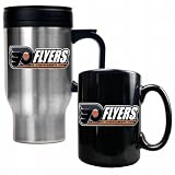Philadelphia Flyers NHL Travel Mug & Ceramic Mug Set