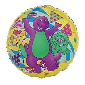 Click here to buy Party Supplies - Barney Dance Mylar Balloon by Birthday Express.