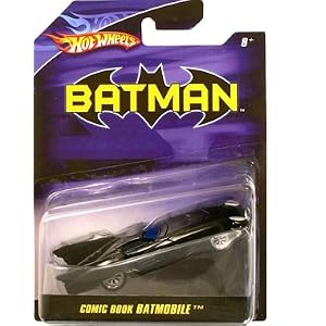 Click here to buy Hot Wheels Batman 1:50 Scale Comic Book Batmobile Diecast.