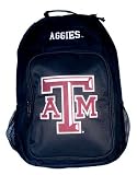 Texas A&M Aggies NCAA College Black Backpack Back pack
